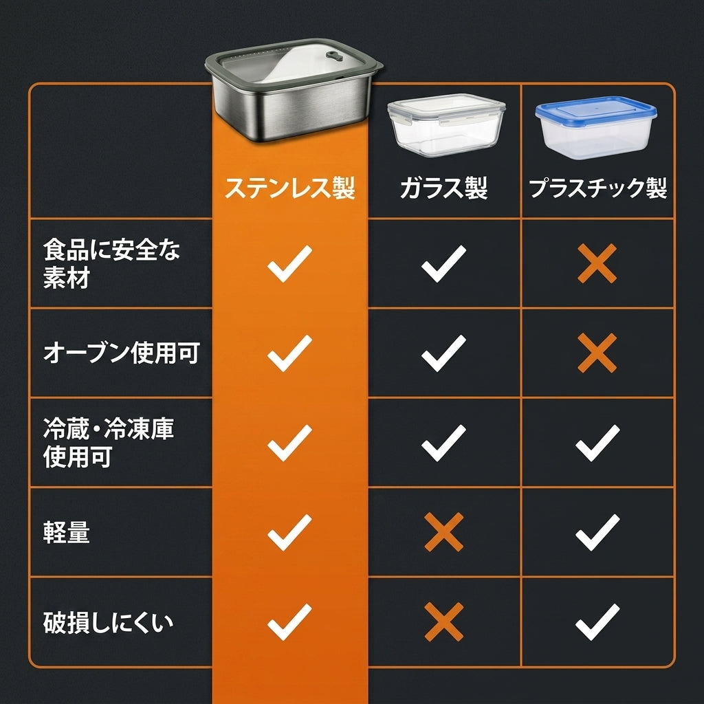 ステンレス保存容器