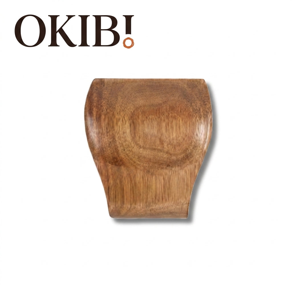 Okibi 木灯レスト™｜ひと休みも美しく。天然チークのスプーンレスト